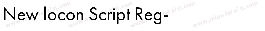 New locon Script Reg字体转换